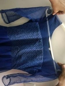 Elegant Blue Party Dress