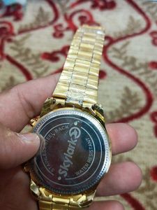 Gold-Tone Wrist Watch