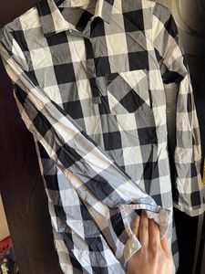 Chequered Shirt Dress