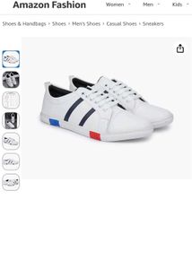 Amazon Stylish Casual White Sneakers