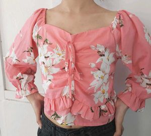 Pink Crop Top