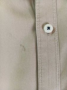 MEN&#39;S BEIGE SHORT SLEEVE SHIRT