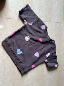 Zara Heart Print Sweatshirt