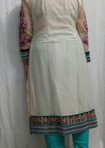 Elegant Embroider Kurta Set Churidar Pjama Kurt