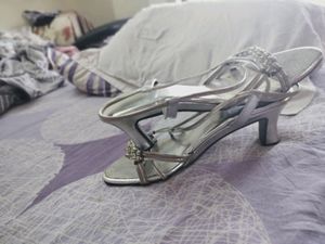 Brand New Silver Heels Shoes