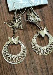 Butterfly Silver Earrings