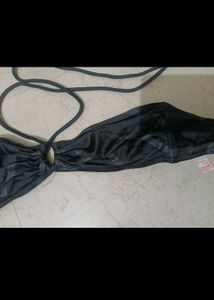 Black Tie Up Bikini Bra