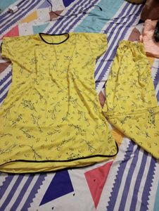 Floral Print Night Suit