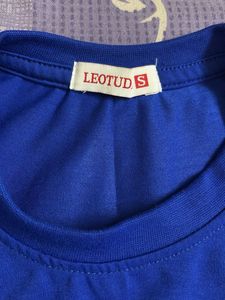 Blue Graphic Print Tee