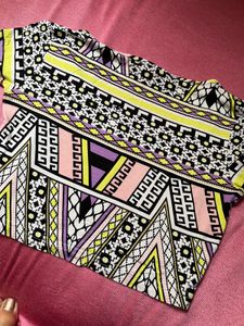 Geometric Print Top