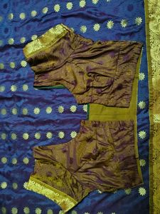Navy Blue Silk Saree