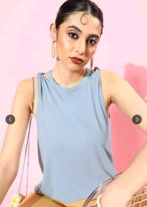 Blue Solid Twist