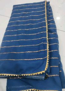 Fur Strips saree