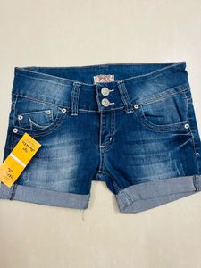 Women's Denim Roll Cuff Shorts