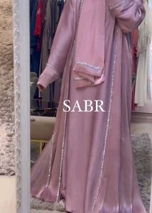 Pink Jacket Abaya