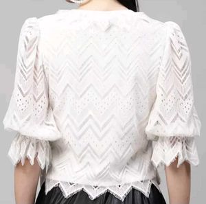 White Top For Party And Formal Wear!!