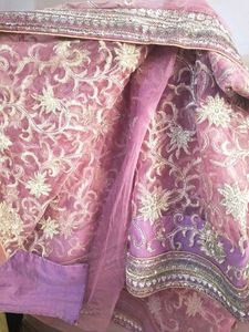 Readymade Net Embroidered Saree