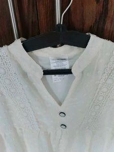 Elegant White Sheer Top