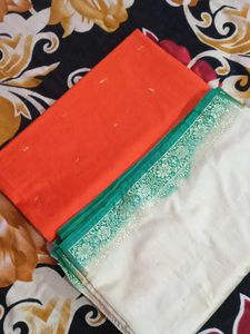 Elegant Orange Saree