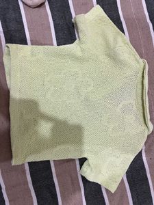 Green Crop Top
