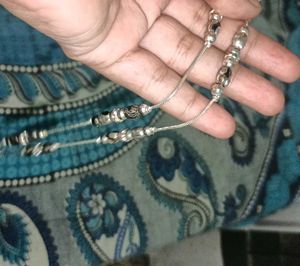 Silver Beaded Necklace