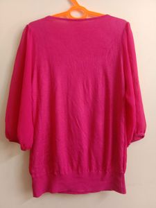 Rose Pink Color Regular Wear Top