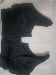 Black Patterned Blouse