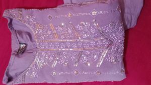 Embroidered Kurta pants set