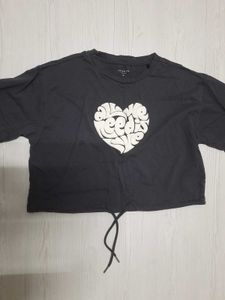 Cute Grey Crop Top