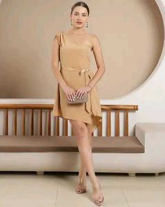 Elegant One-Shoulder Mini Dress
