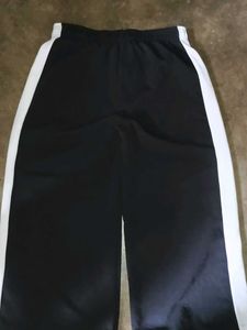 Black Wide Leg Track Pants