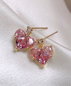 Pink diamond cut Heart set🎀