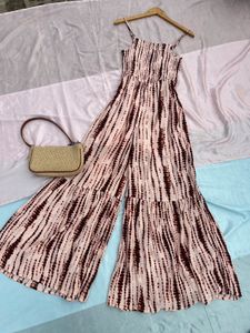 Tie-Dye Wide Leg Jumpsuit