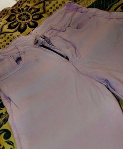 Lavender Wide Leg Jeans