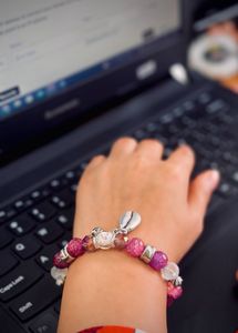 Pink Beaded Bracelet With Shells🐚 🩷