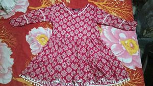 Pure Cotton V Neck Short Kurti
