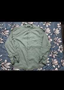 HIGHLANDER Men Green Slim Fit CasualShirt