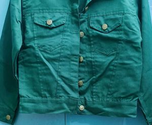 Green Button-Down Jacket