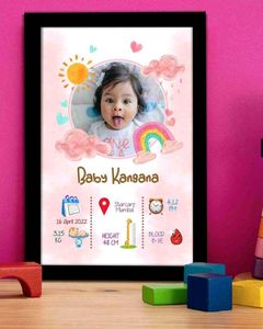 3 Black Blank A4 Size Photo Frame With Glass