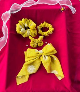 Yellow Hair Accessory Set