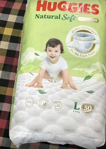 Huggies Natural Soft Diapers - 50 pants