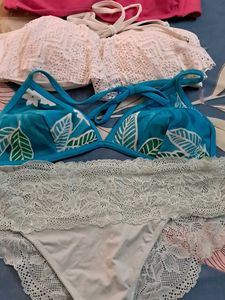 Padded  Four Imported Fabric Bra
