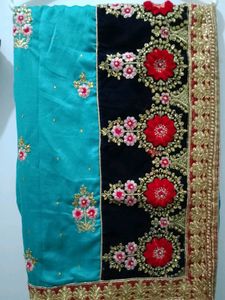 Elegant Embroidered Saree
