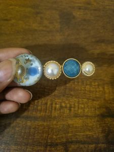 Blue Pinteresty Hair Clip