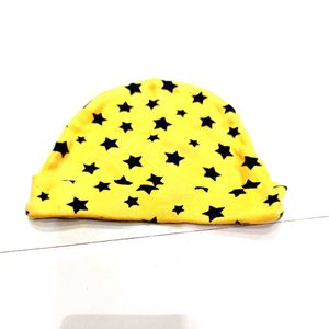 Starry Yellow Baby Beanie