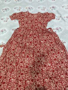 Maroon Rayon Kurta/Frock/Gown