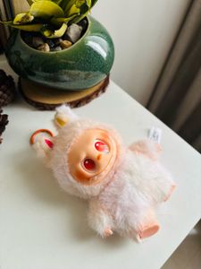 Trending Pink Labubu With Reddish Eyes