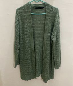 Green Knit Cardigan