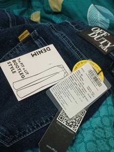 Off Duty Navy Blue Bootcut Jeans