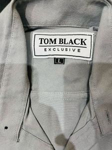 Two-Tone Button-Up Shirt